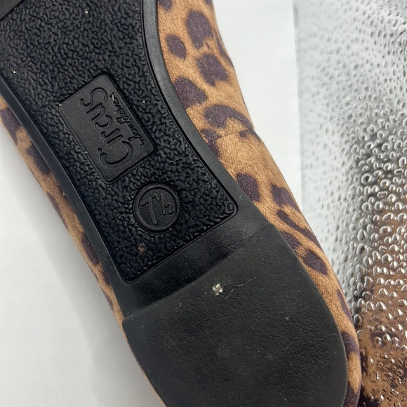 Sam Edelman Connie brown/black bow Ballet Flats Sz 7.5M leopard animal print - Picture 6 of 15